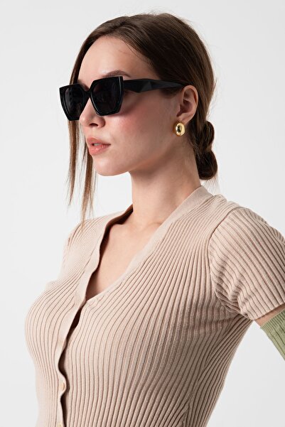 Aqua Di Polo 1987 Kadın Siyah Güneş Gözlüğü |53 Ekartman