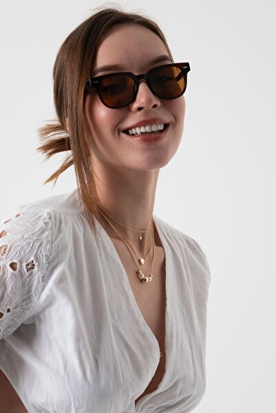 Aqua Di Polo 1987 Kadın Kahverengi Güneş Gözlüğü|55 Ekartman