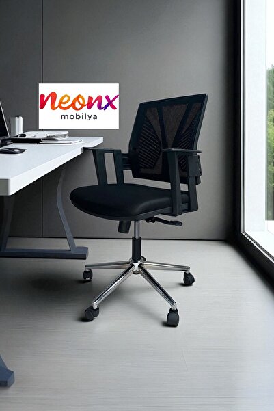 neonx | Relax Demir Ayaklı Çalışma Sandalyesi| Premium Ofis Sandalyesi|Person...