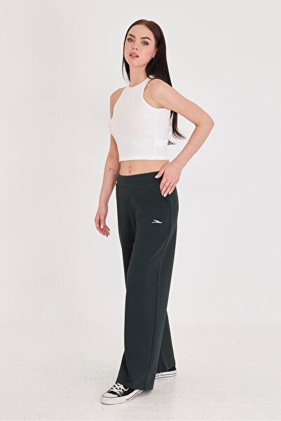 TRENDHİLL Γυναικείο Φαρδύ Βαμβακερό Φούτερ Χακί 5609-H