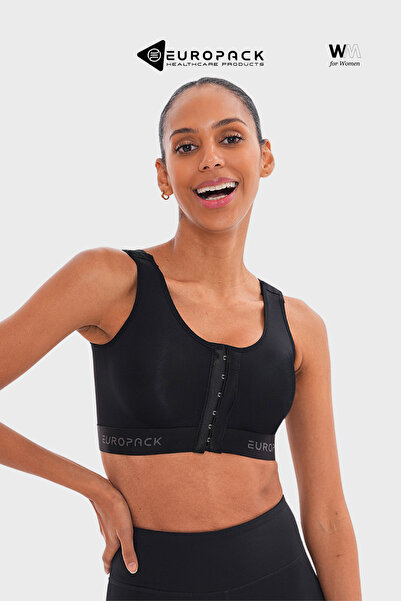 EUROPACK حمالة صدر ضغط ما بعد الجراحة Lp-155 - حمالة صدر لشفط الدهون - حمالة صدر بخطاف أمامي