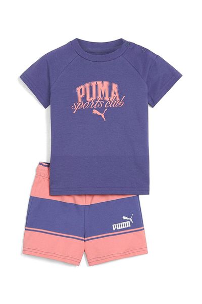 Puma Minicats Class Tee and Shorts Set - Purple