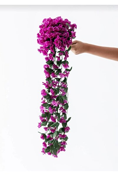 etxShop Duvar Süsü Yapay Çiçek Sarkan Begonvil Sarmaşık Çiçeği Menekşe