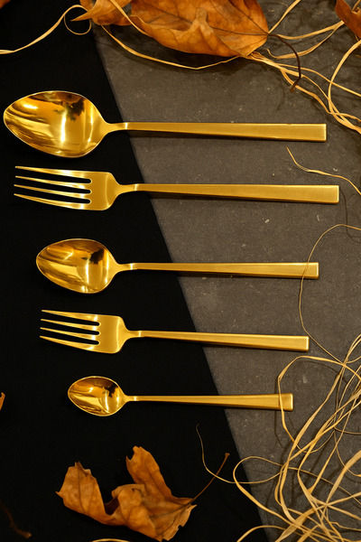 Eterno 30 Parça Çatal Kaşık Seti [ Bıçaksız ]