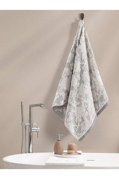 Karna Home Cotton Single Towel Jacquard Karna Eco Batıs 70X140Cm