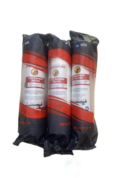 aquatürk Su arıtma cihazı Filtresi kapalı kasa cihazlarla uyumlu 3'lü filtre ...