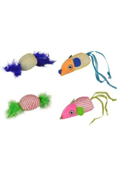 Flamingo Fabric Double Cat Toy