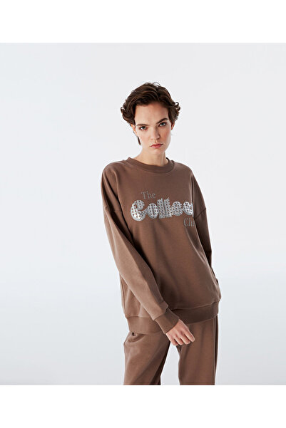 Twist Slogan Printed Sweatshirt