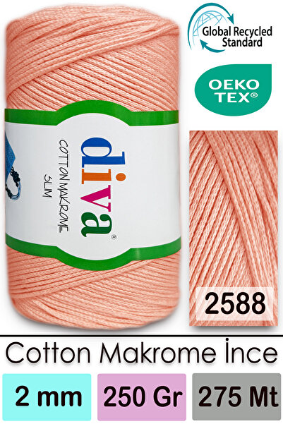 Diva İplik Diva Cotton Макроме Тонкий 2588 Явурагзі