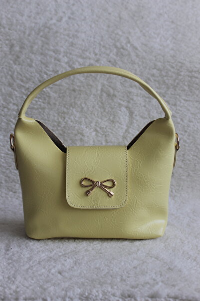 Tandi Bags حقيبة كروس لليد والكتف من فيولي باللون الأصفر