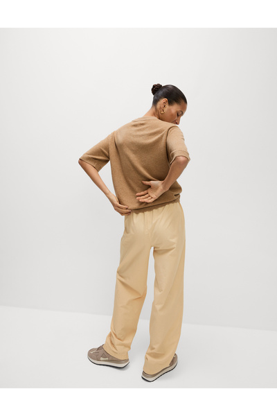 Marks & Spencer Saf Pamuk Poplin Straight Leg Pantolon