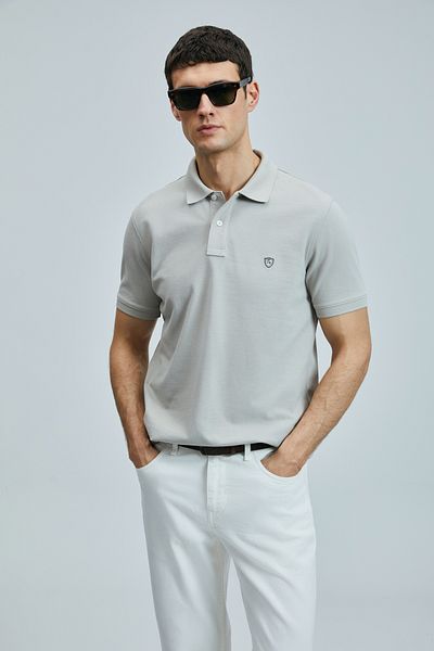 Lufian Ανδρικό T-Shirt Laon Beige 111040206