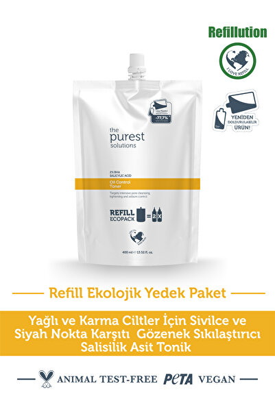 The Purest Solutions Sivilce & Siyah Nokta Karşıtı Salisilik Asit Tonik(Yağlı...