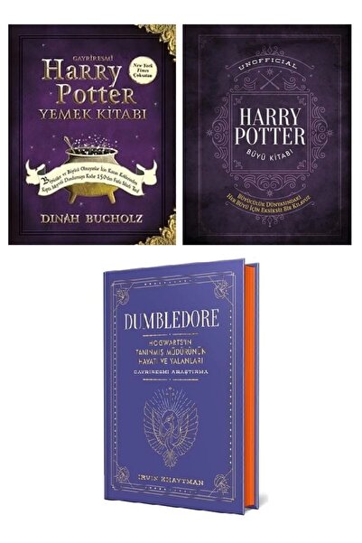 Martı Yayınları Harry Potter Yemek Kitabı Dumbledore Canavarlar Rehberi 3'lü ...
