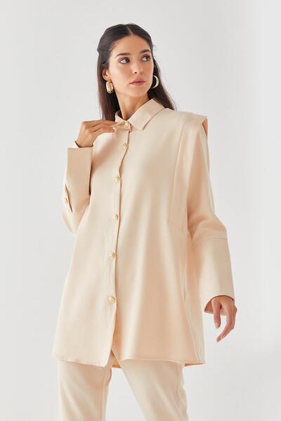 MARKALİSTE Kayla Crepe Set Beige