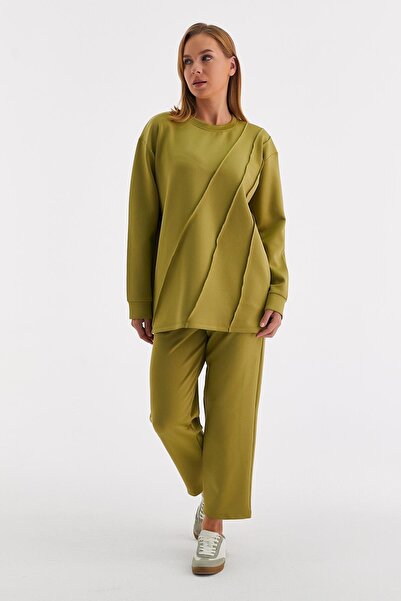 MARKALİSTE Oil Green Neva Suit Set