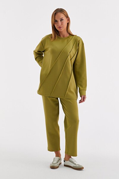 MARKALİSTE Oil Green Neva Suit Set