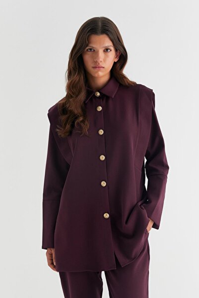 MARKALİSTE Crepe Kayla Set - Plum