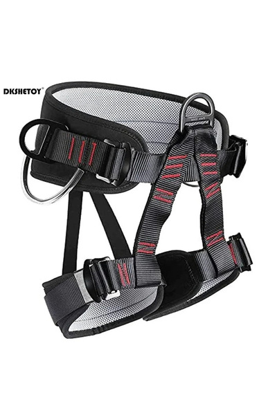 Choice Black red Professional safety belt harness Aerial Work Safety Harness Lanyard on Back half seat High