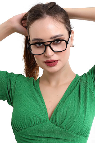 Chunky Frame Ice Cub Unisex Black Framed Blue Light Filter Screen Glasses