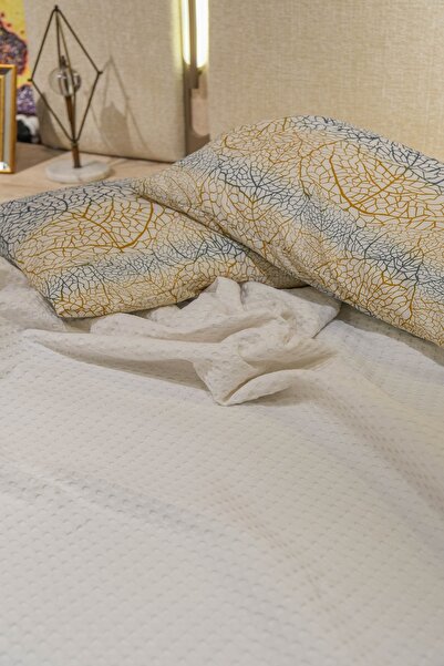 Muteks Premium White 100% Cotton Double Summer Pike - Anti-Sweat Fabric, 240x200cm