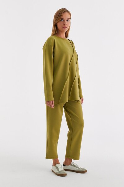 MARKALİSTE Oil Green Neva Suit Set