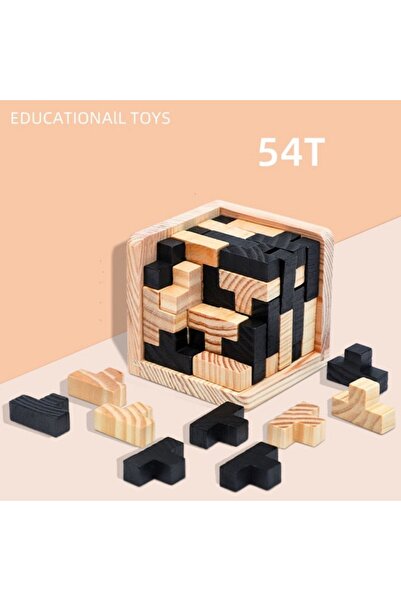 Choice لغز مكعب ثلاثي الأبعاد 54T من لوبان، لعبة تعليمية إبداعية خشبية متشابكة، ذكاء العقل، التعلم المبكر G