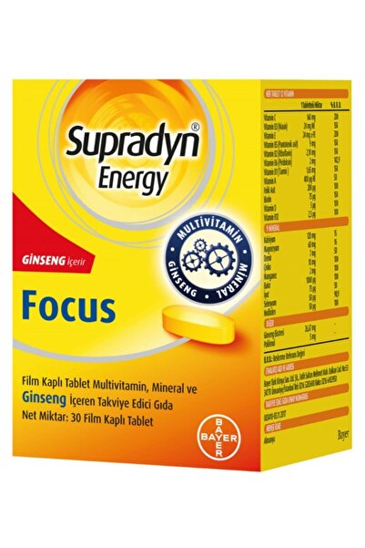 Supradyn Energy Focus Multivitamin 30 Tablet