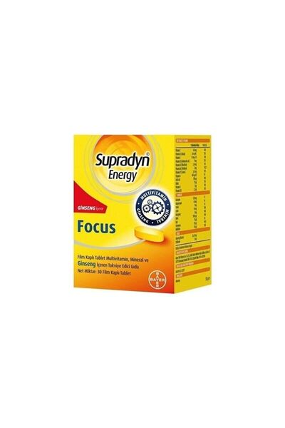 Supradyn Energy Focus Ginseng Içeren Takviye Gıda 30 Film Tablet Tyc00399204914