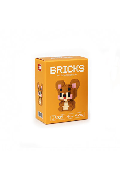 Bricks Jerry Karakter Figürü 3D Yapboz Puzzle Yapı Oyuncakları