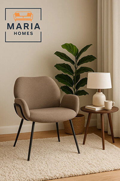 MARIA HOMES كرسي بذراعين حديث مع مقعد مبطن