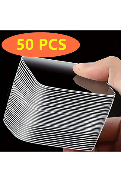 Choice 50 قطعة من ملصقات الحائط المقاومة للماء ذات الوجهين من نانو، للمنزل وا...