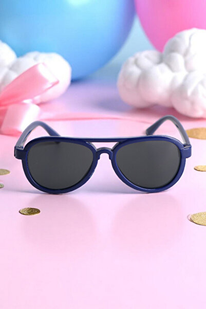 Chunky Frame Damla Men's Matte 0-10 Years Old Uv400 Certified Brown Children'...