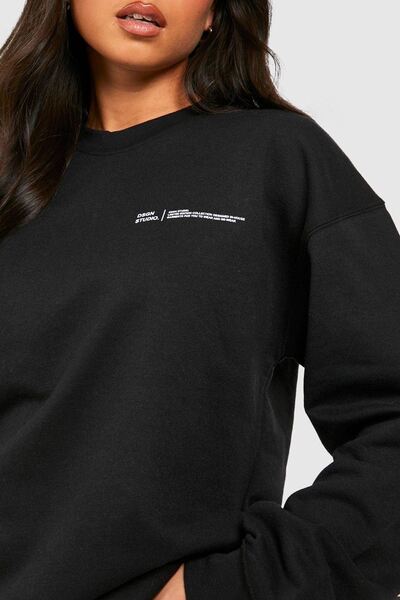 CLAYES Φούτερ DSGN MINIMAL με στάμπα Oversize