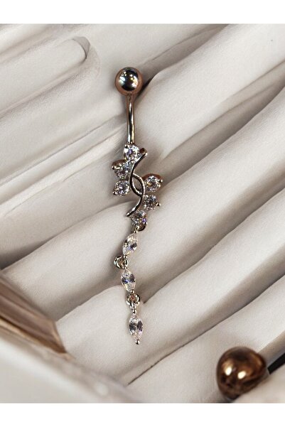 Takayrum Çelik sallantılı efsane kararmaz göbek piercing