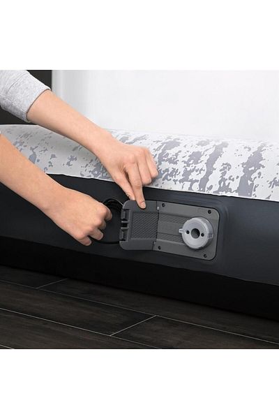 BESTWAY Inflatable Mattress Bestway, Tritech Airbed Queen with Integrated Electric Pump Double XL/Lo 203 x 1