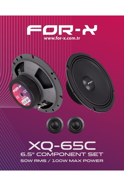 For-X XQ-65C 16 CM TİZLİ KOMPONENT NET SES İYİ TONLAMA