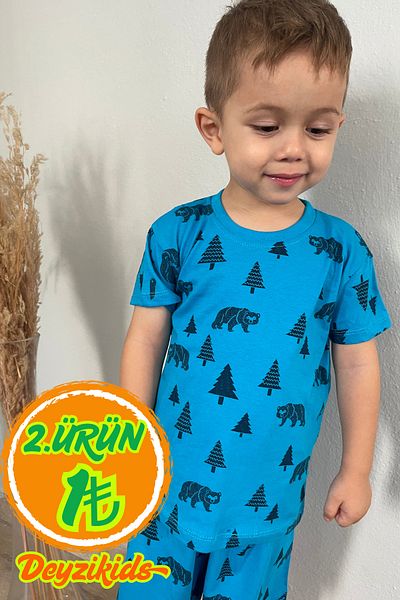 Deyzikids Printed T-Shirt Kids Girls and Boys Tracksuit Set Cute and Cool Casual T-Shirt and Bottom Top 2-5 Years