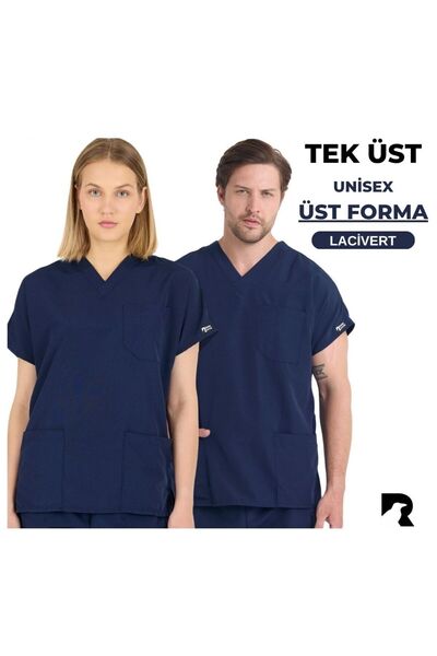 Raven Uniform Uniformă unisex material elastic pentru medic și asistentă, uni...