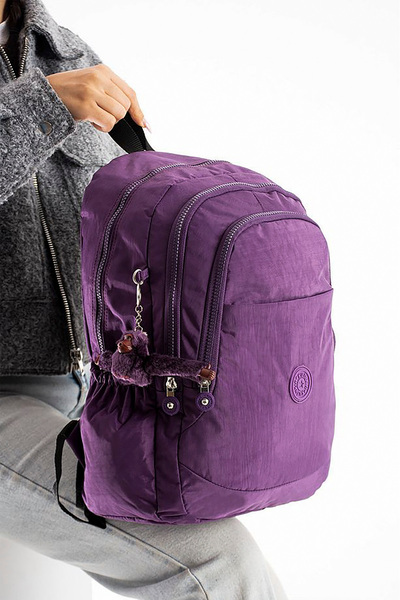 İMAKS Водостійка тканина Krinkıl / Klinkır з багатомісним рюкзаком та шкільною сумкою, фіолетова 8812