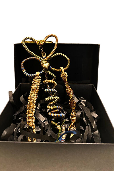 She Sells Otantik Kalp Detaylı El Yapımı Anahtarlık Çanta Charmı