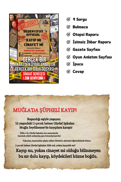 Suçlu Kim Dedektiflik Oyunu-cinayet Bulma Oyunu-suçluyu Bulma-dedektif Oyunu-gizem Bulmaca