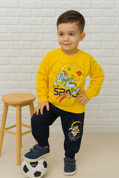 KAMİKAM Σετ αθλητικής φόρμας για αγόρια 2 Thread Quality - Χωρίς σημαία