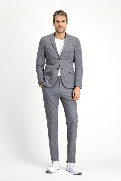 Kiğılı Super Slim Fit Extra Slim Fit Classic Patterned Cotton Knitted Jacket