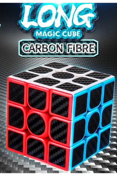 Mahi Max Karbon Fiber Raylı Sistem Takılma Yapmayan 3x3x3 Speed Cupe Rubik Kü...