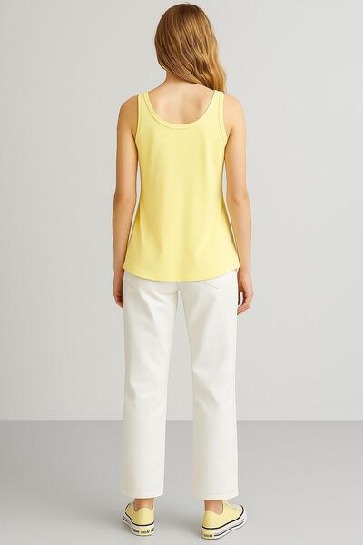 COTENCONCEPT 2 Pieces A-Line Comfortable Fit Basic Thick Strap Undershirt T-Shirt