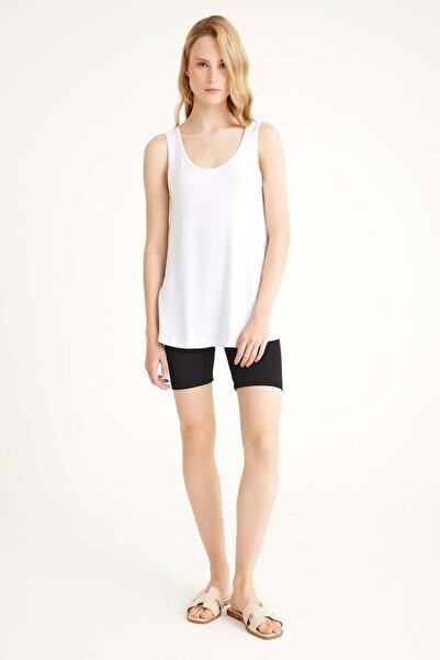 COTENCONCEPT 2 Pieces A-Line Comfortable Fit Basic Thick Strap Undershirt T-Shirt