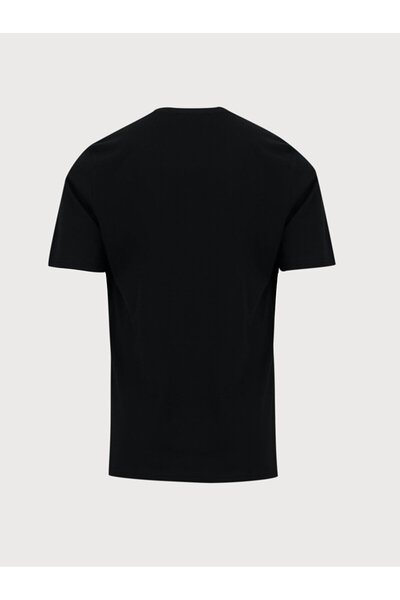 Ltb Μαύρο μπλουζάκι με κοντό μανίκι Crew Neck Basic