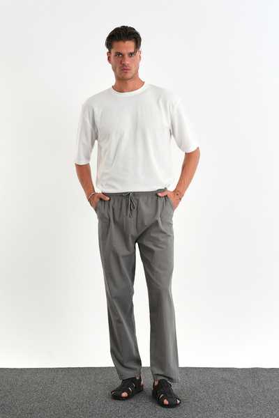 Redline Defy Erkek Rahat Kalıp Keten Görünümlü Pantolon