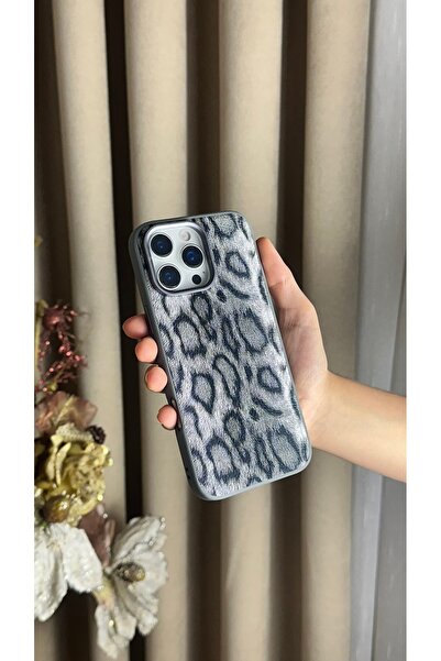 DGN İphone 15 Pro Max Uyumlu Leopar Desenli Premium Kaliteli Telefon Kılıfı